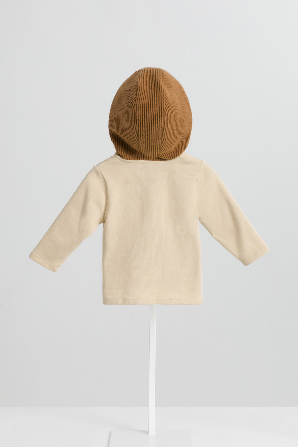 【予約商品】Mainコレクション:Warm Hug切替えフード付きトップス