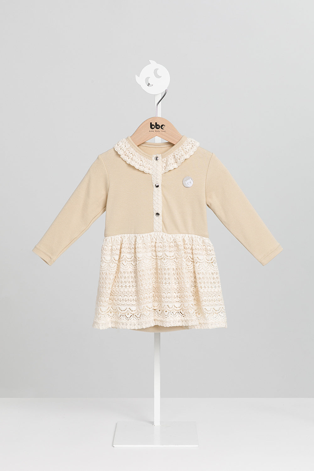 【予約商品】Mainコレクション:Petal Puffレースワンピースロンパース