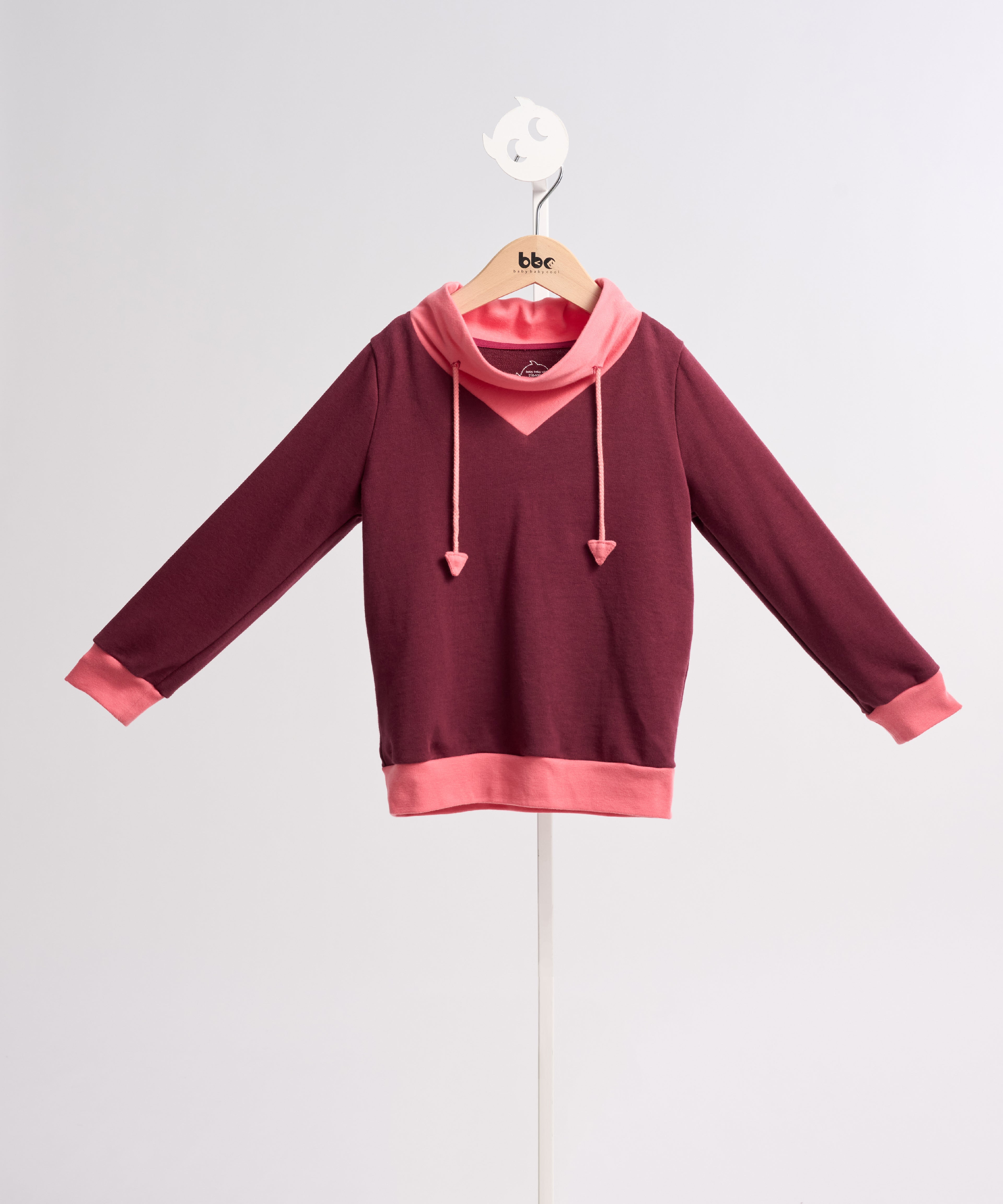 bbcモンスターロールカ ラー&パーカーひもトップス