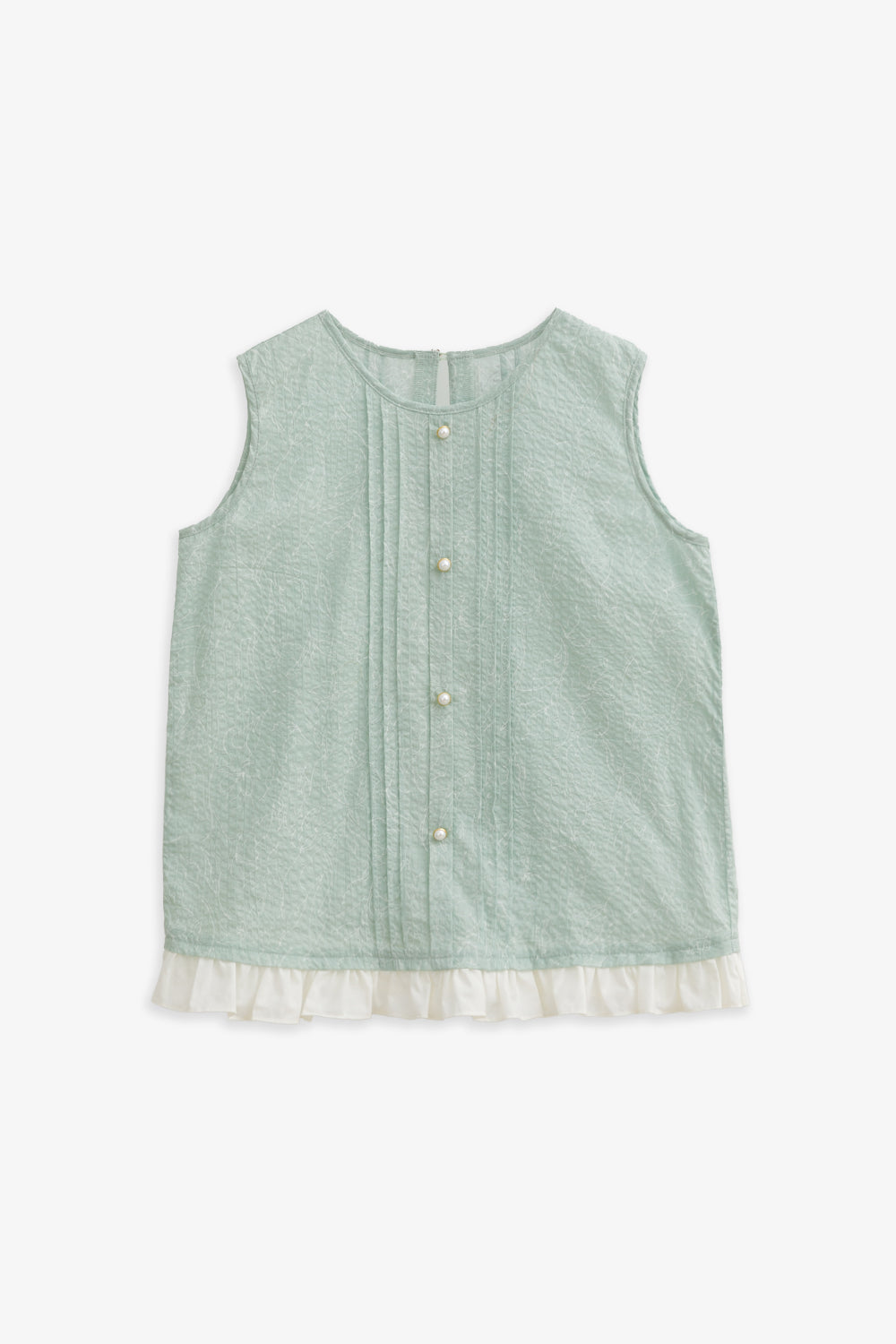 【予約商品】Luxury コレクション:Bloom ピンタックフロントノースリーブトップス