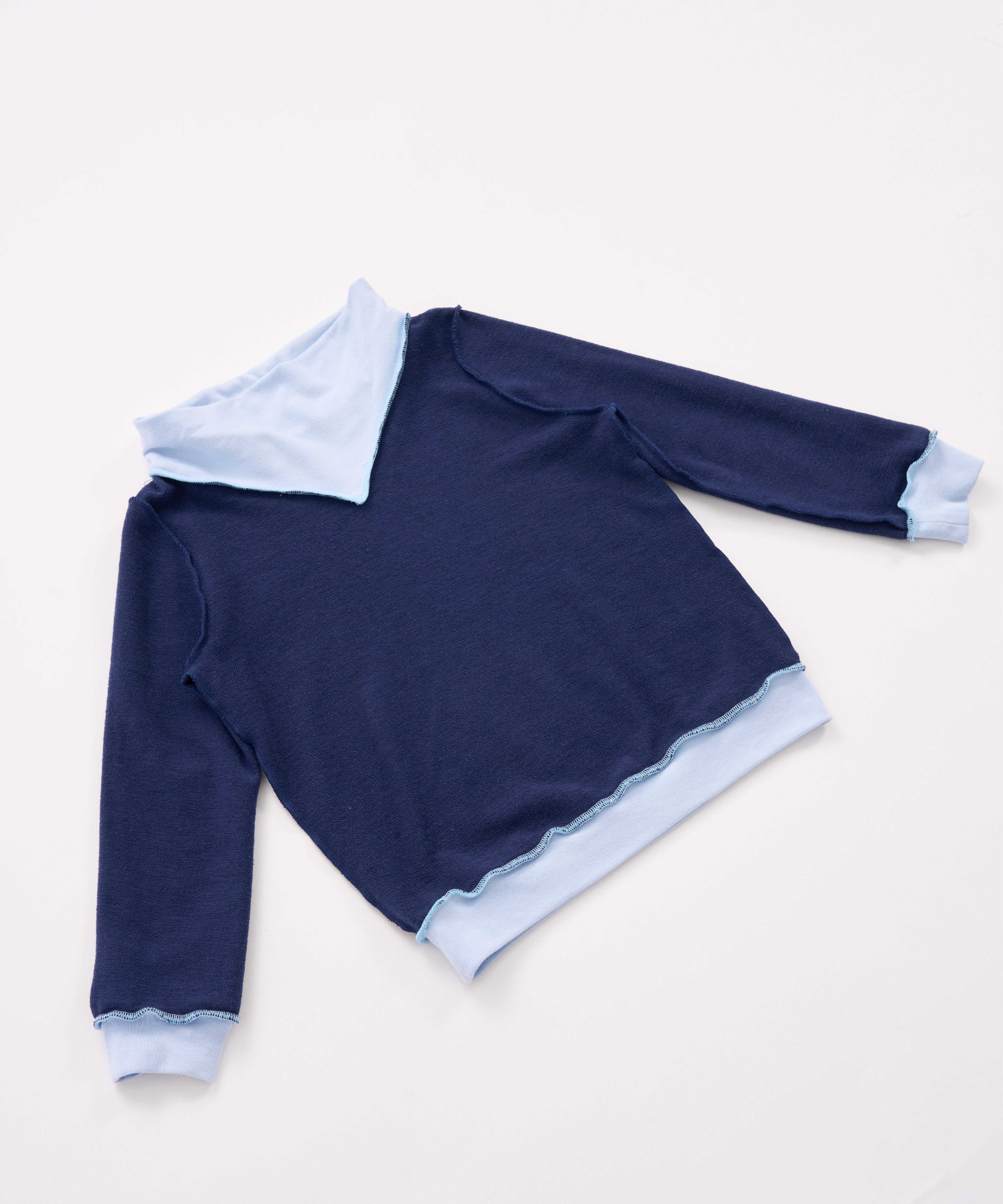 bbcモンスターロールカ ラー&パーカーひもトップス