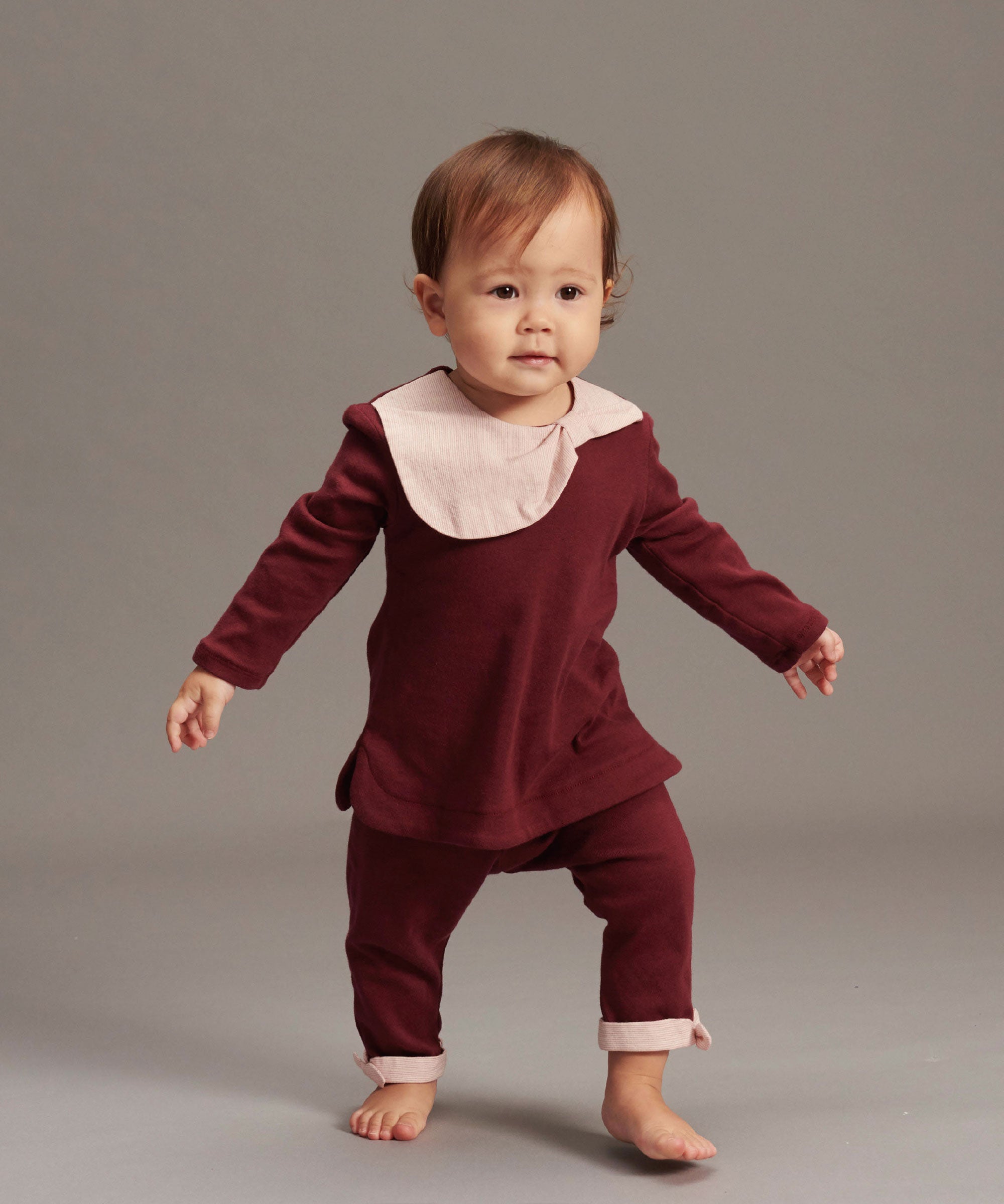 bbcクラシックリボンスカーフセットアップ