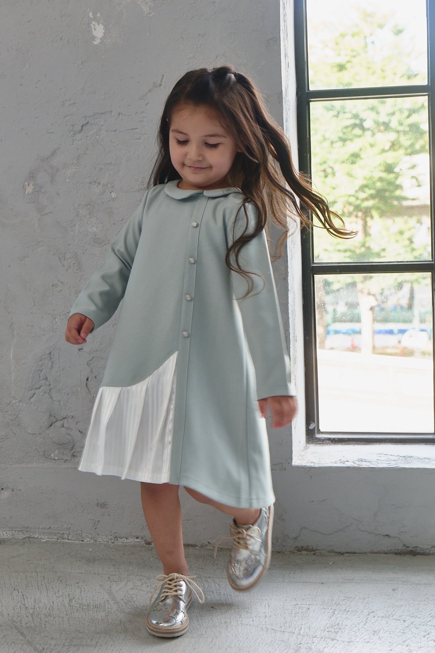 Luxuryコレクション - アシンメトリックプリーツドレス