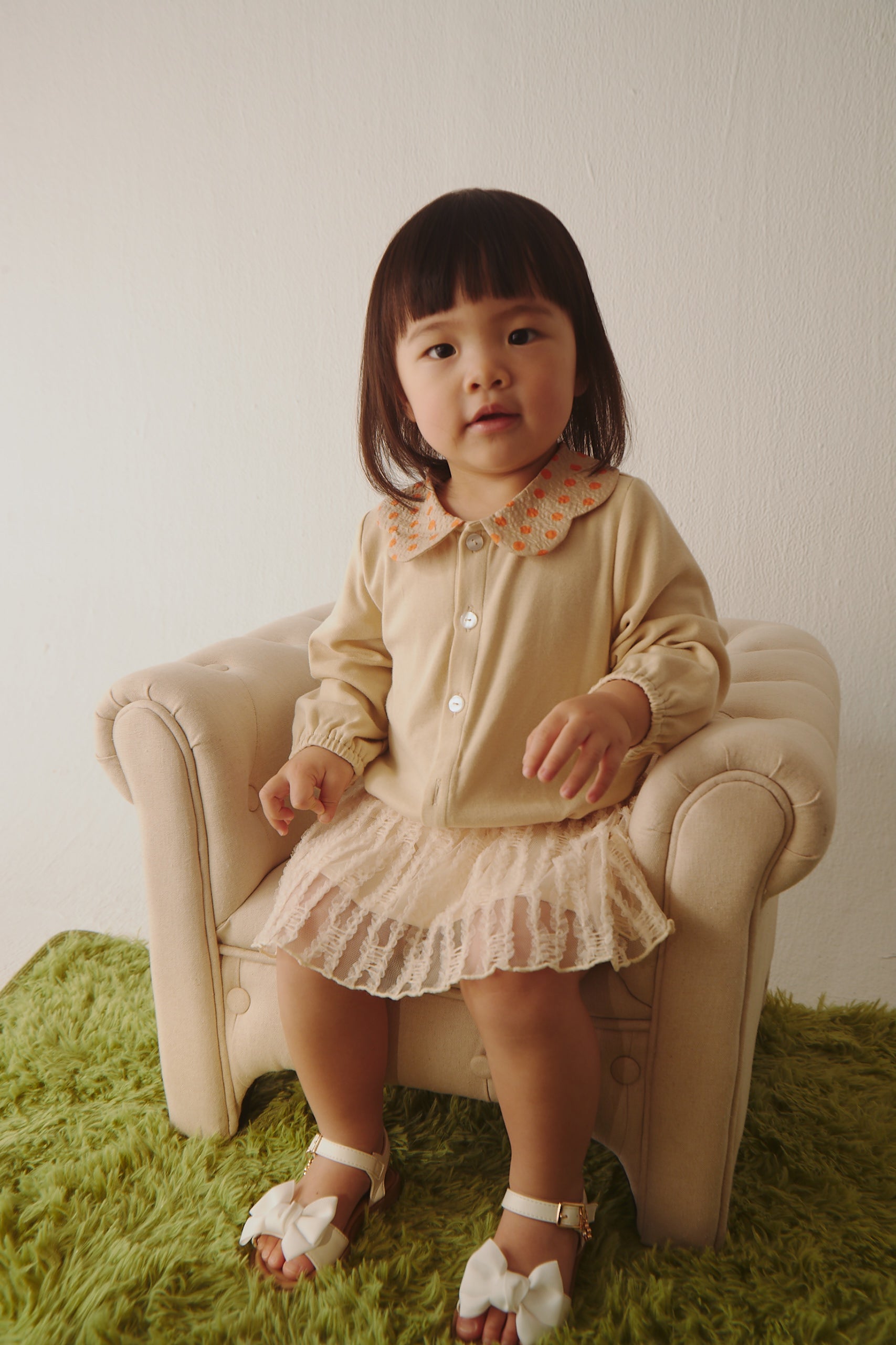 ちょうちょ襟スタンダードカーディガン