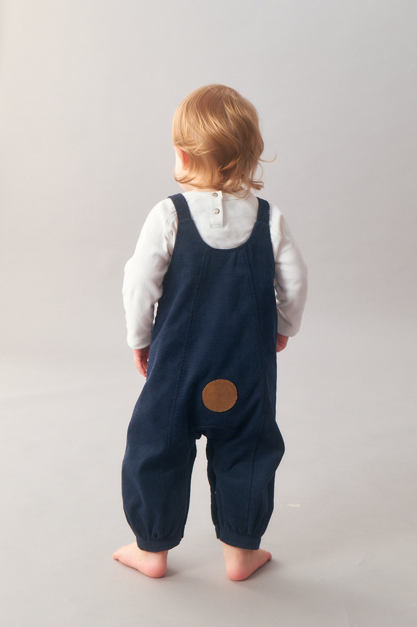 Luxuryコレクション - Happy Faceくまさんのコーデュロイオーバーオール