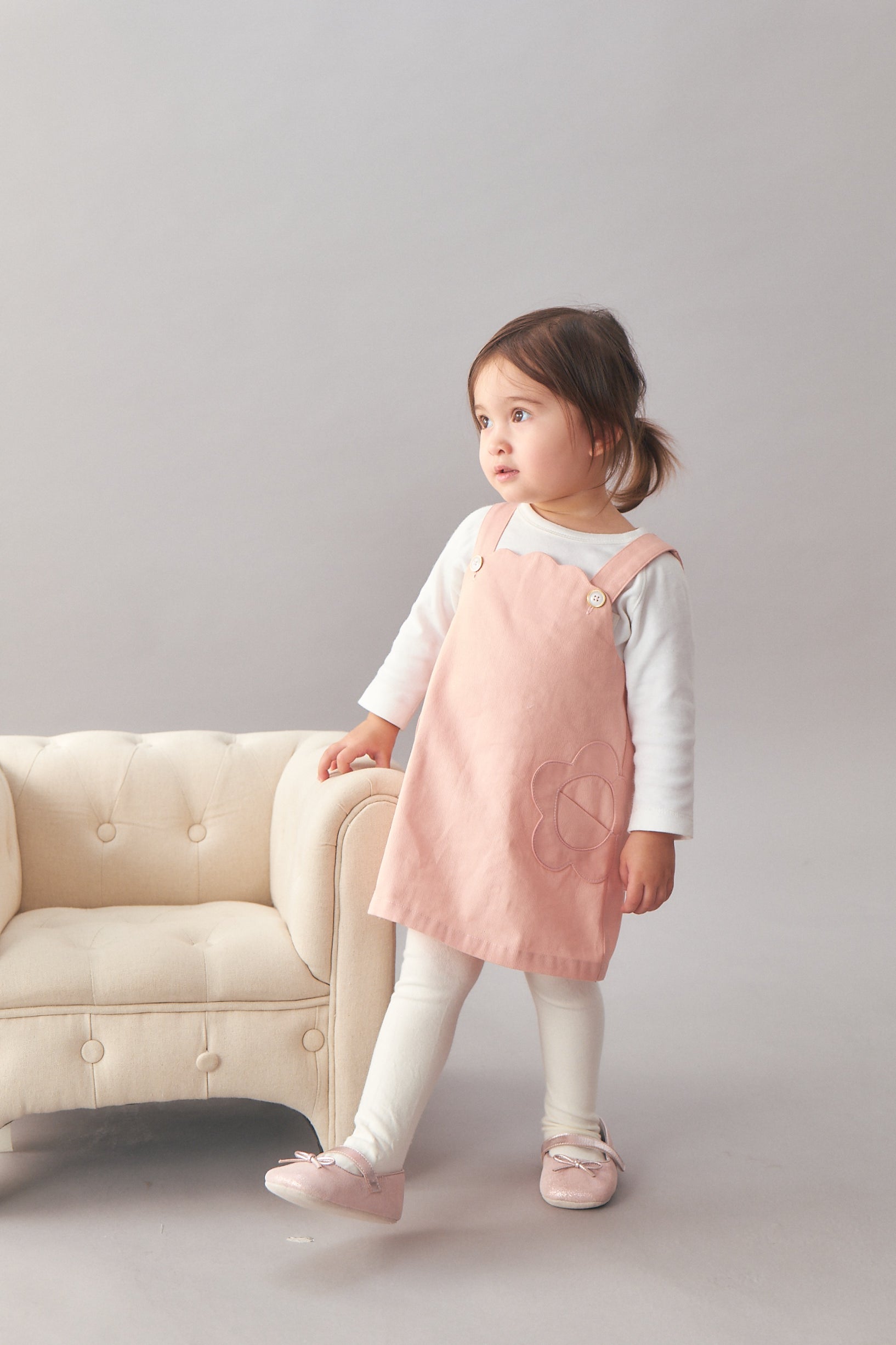 お花のポケットジャンパースカート