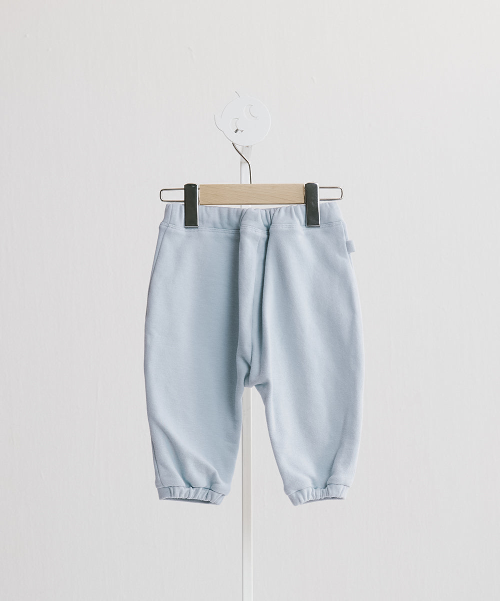 オーガニックデニム・ニーパッチパンツ