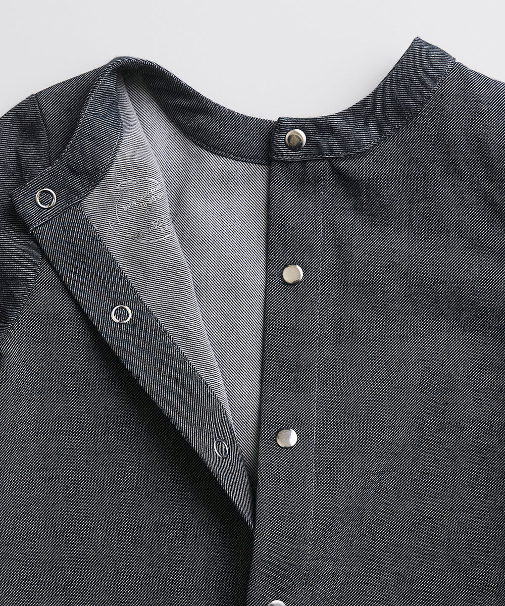 エルボーパッチデニムトップス