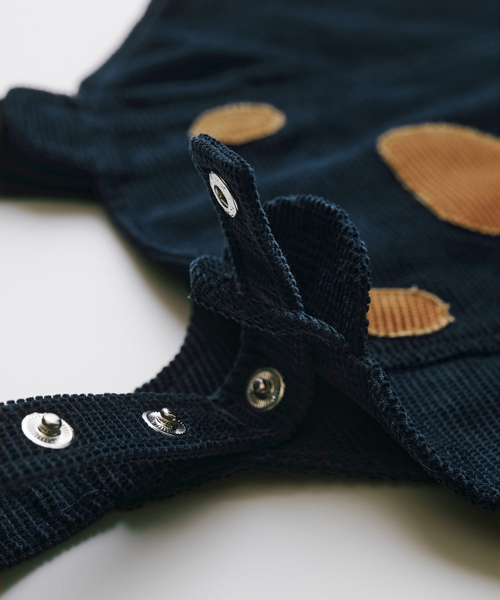 Luxuryコレクション - Happy Faceくまさんのコーデュロイオーバーオール