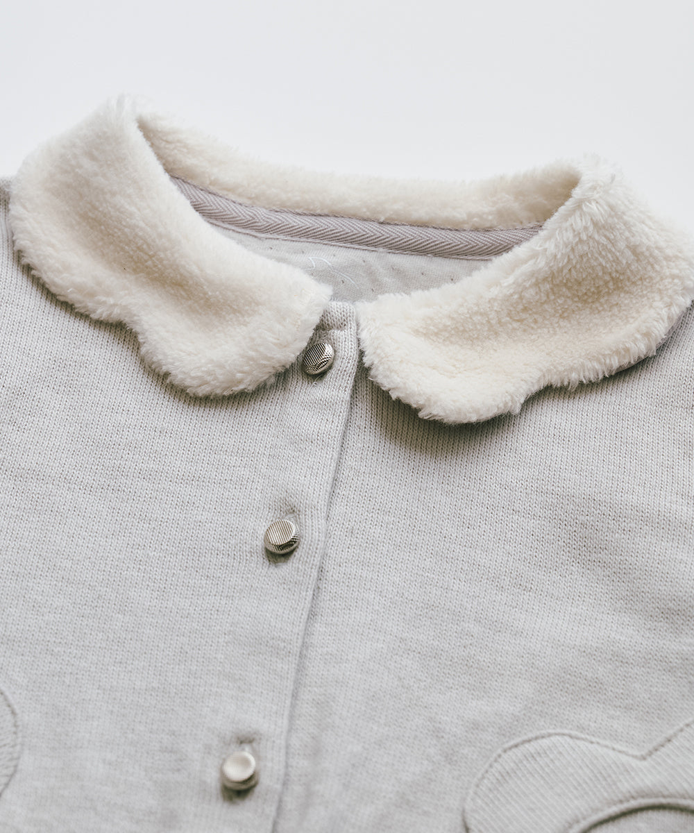 お花と雲のカーディガン