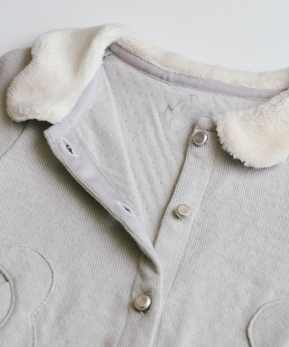 お花と雲のカーディガン