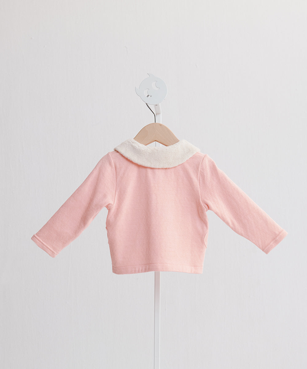 お花と雲のカーディガン