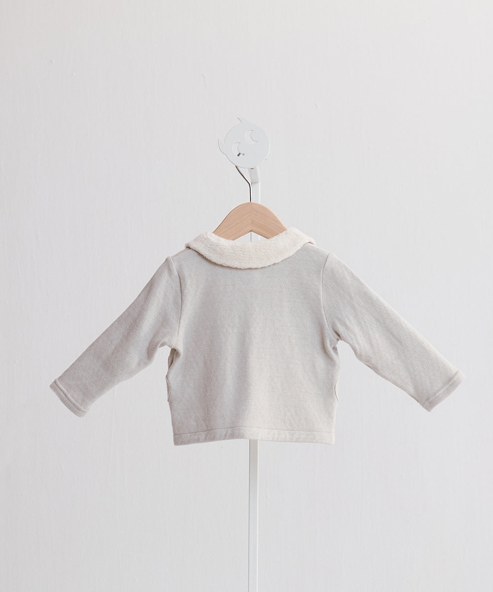 お花と雲のカーディガン