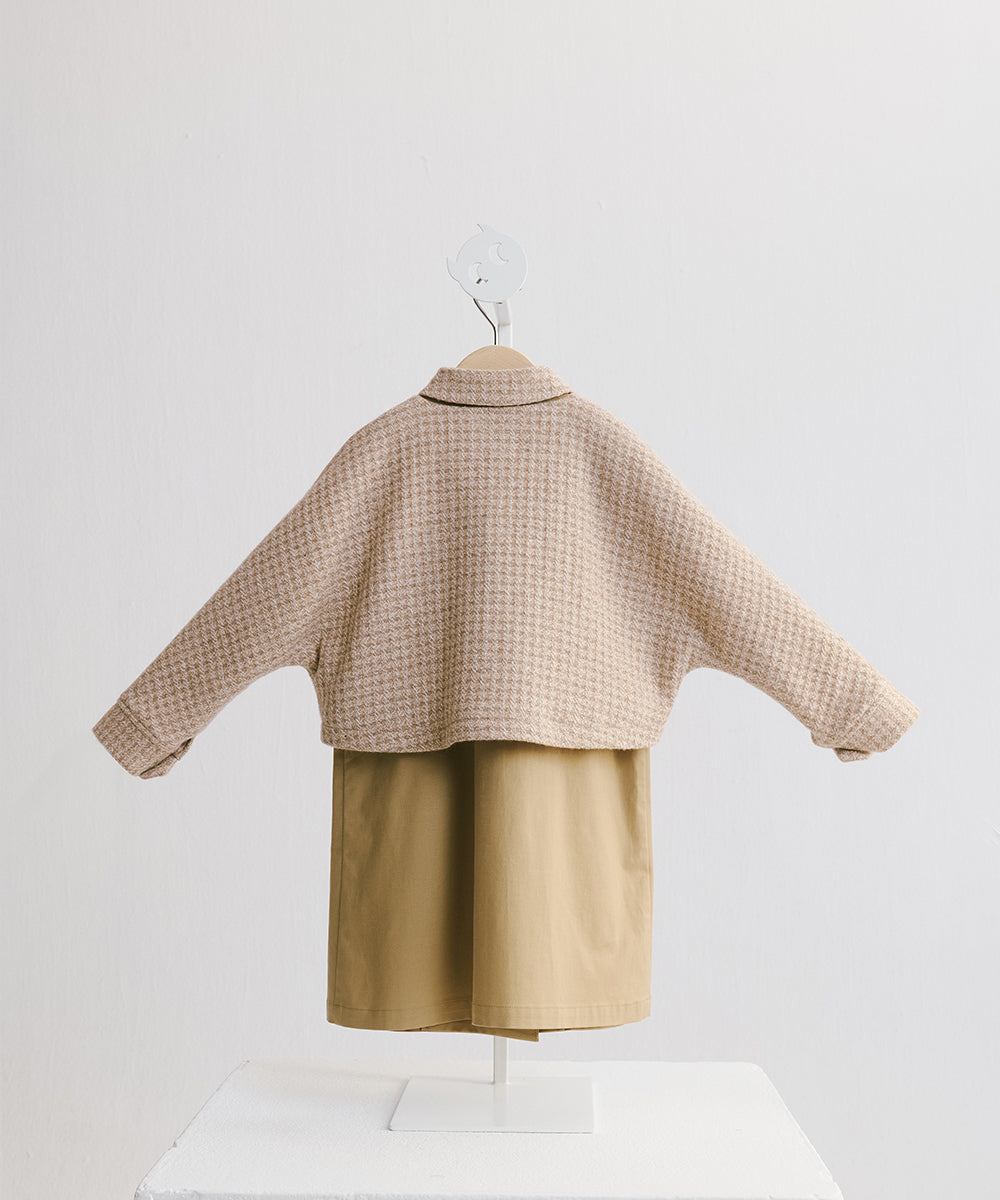 Luxuryコレクション - 花びらデザインツーピースウールコート