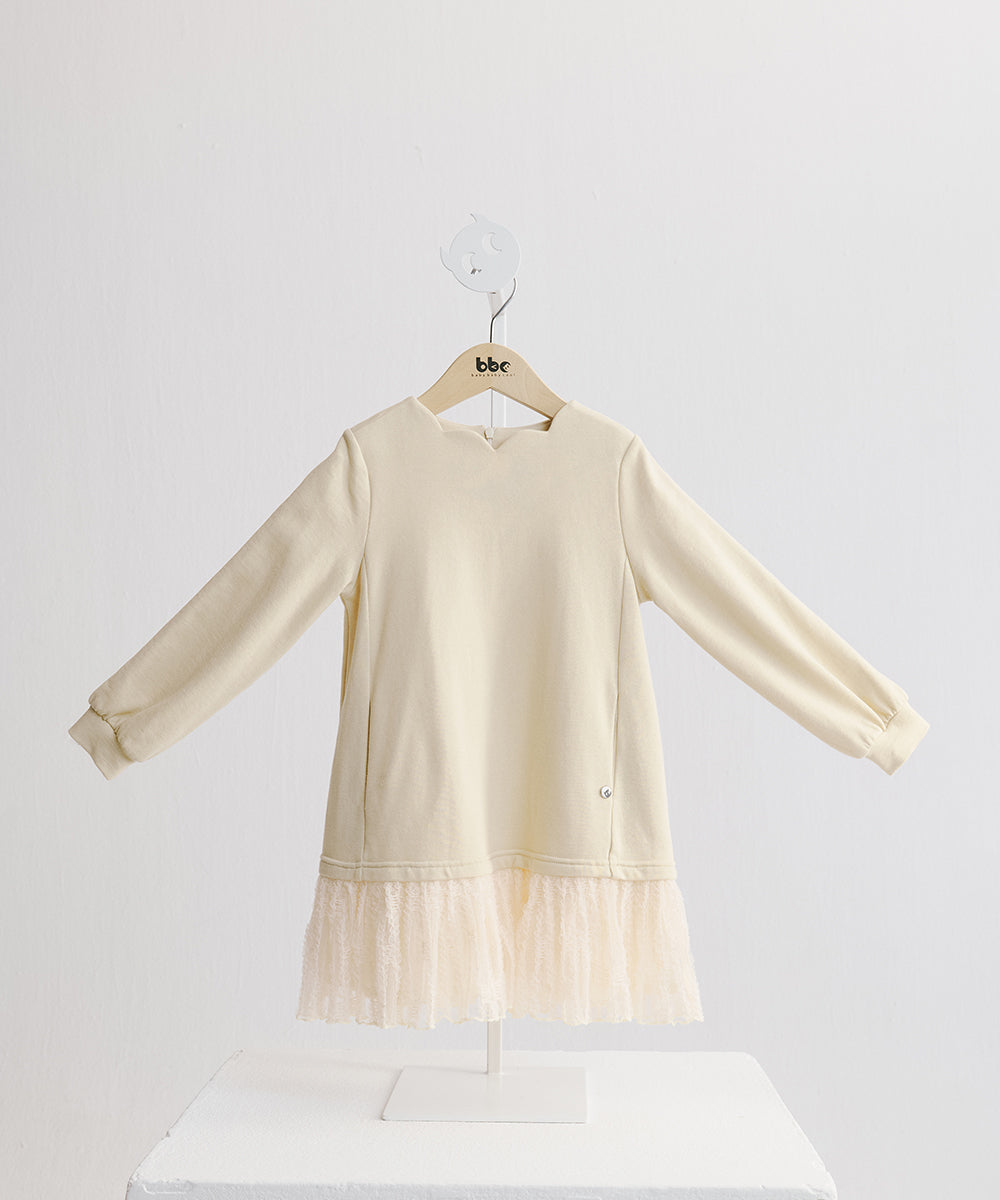 スウィートパンク素材MIXレースワンピース