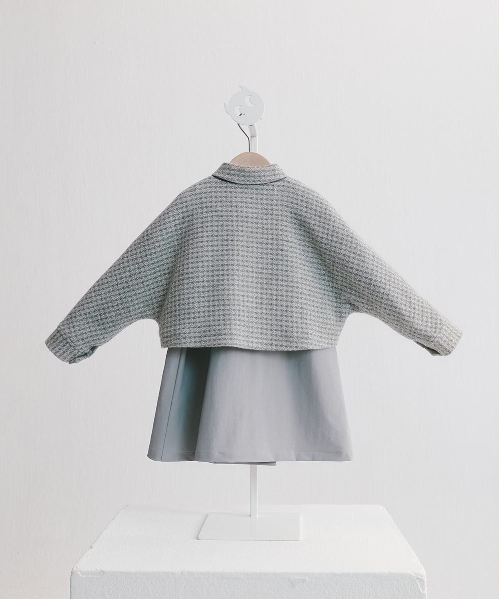 Luxuryコレクション - 花びらデザインツーピースウールコート