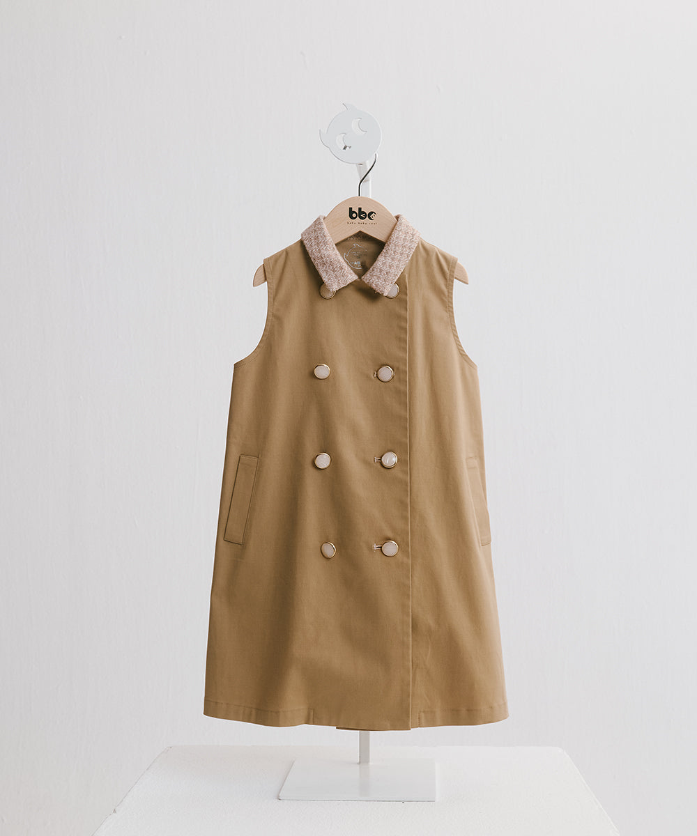 Luxuryコレクション - 花びらデザインツーピースウールコート