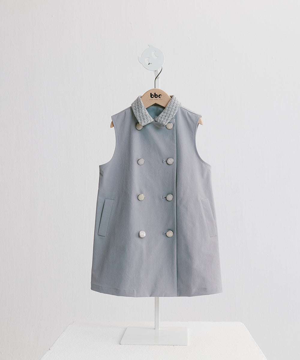 Luxuryコレクション - 花びらデザインツーピースウールコート