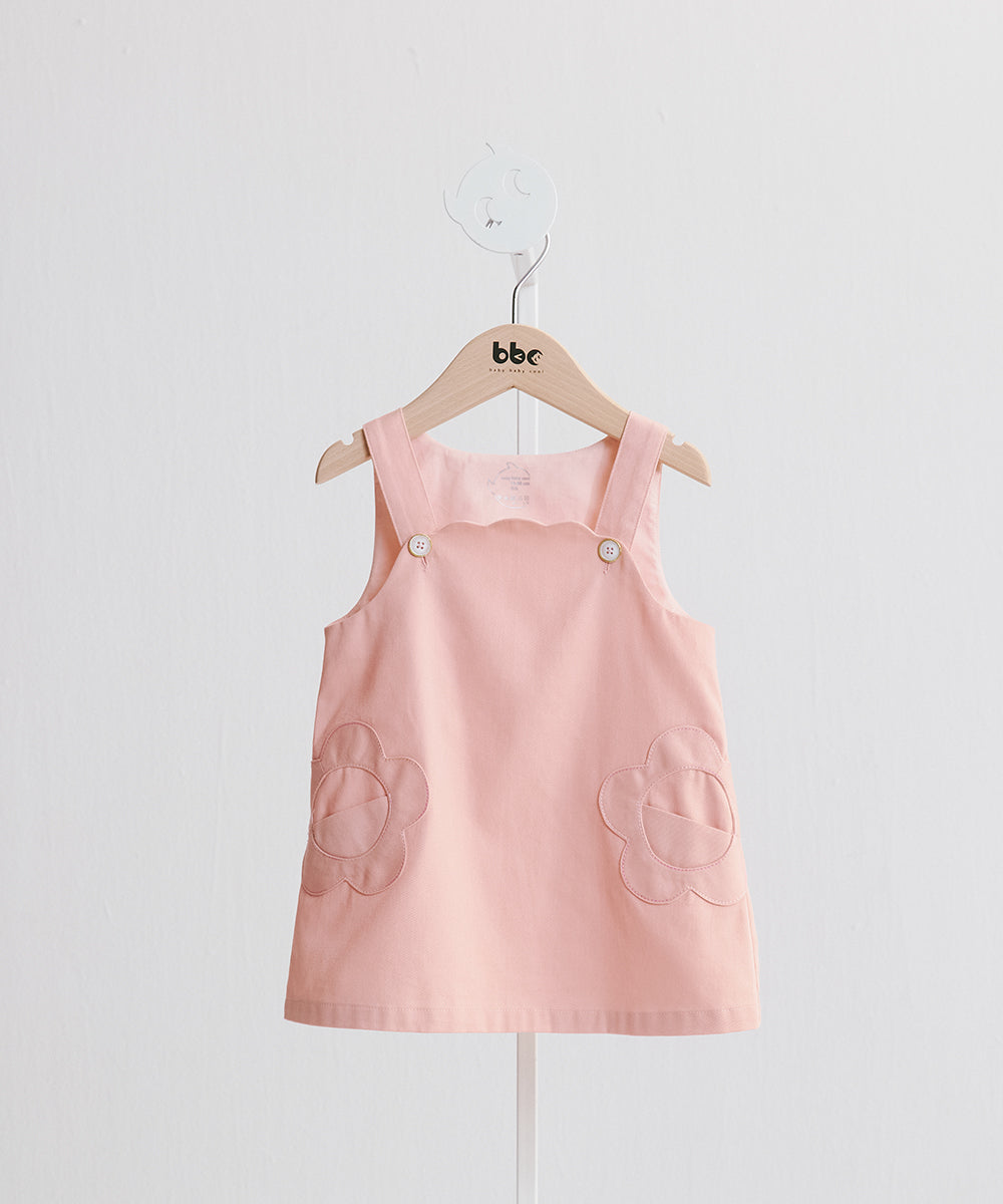 お花のポケットジャンパースカート