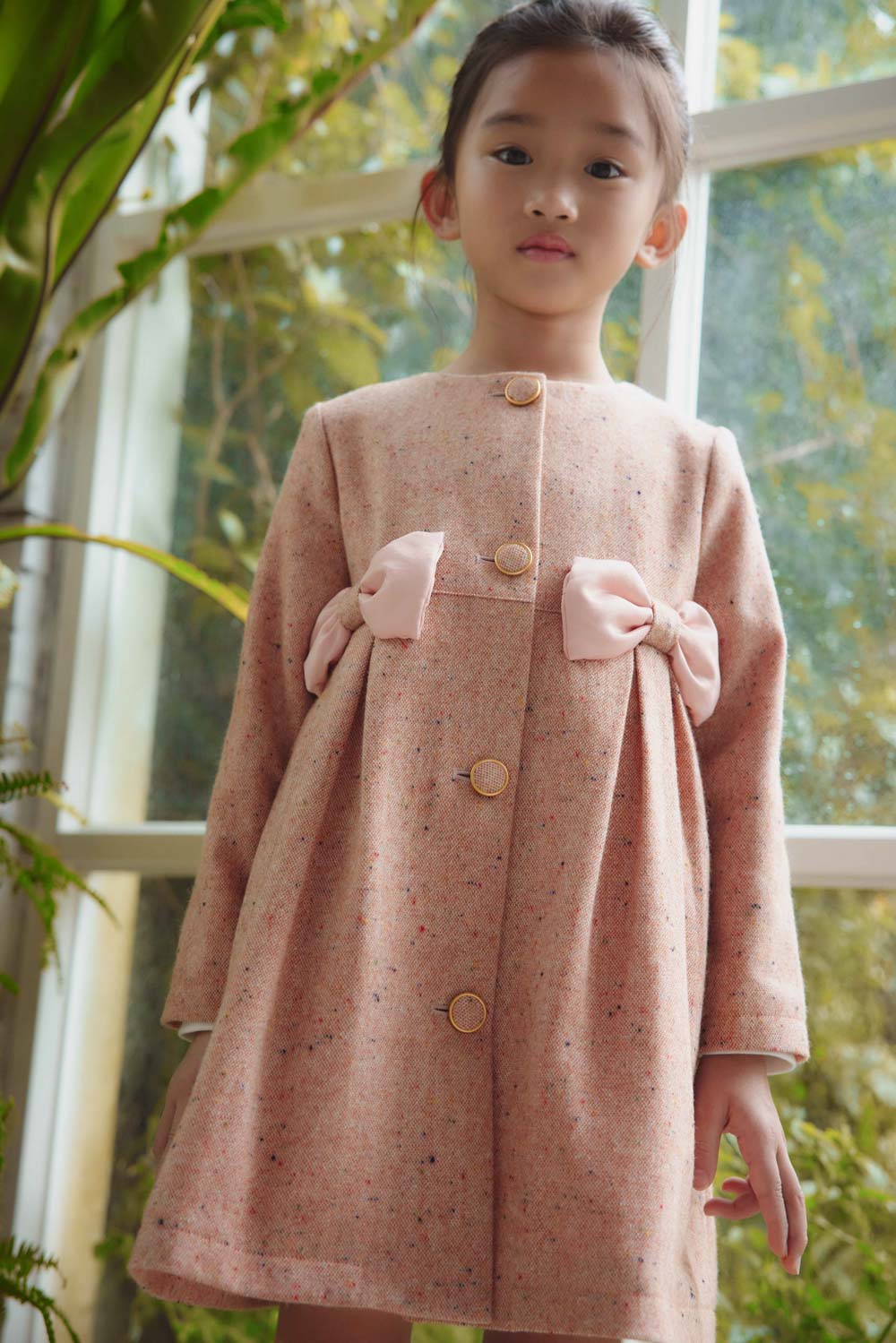 Luxuryコレクション - オードリーの小さなリボン&ボタンコート