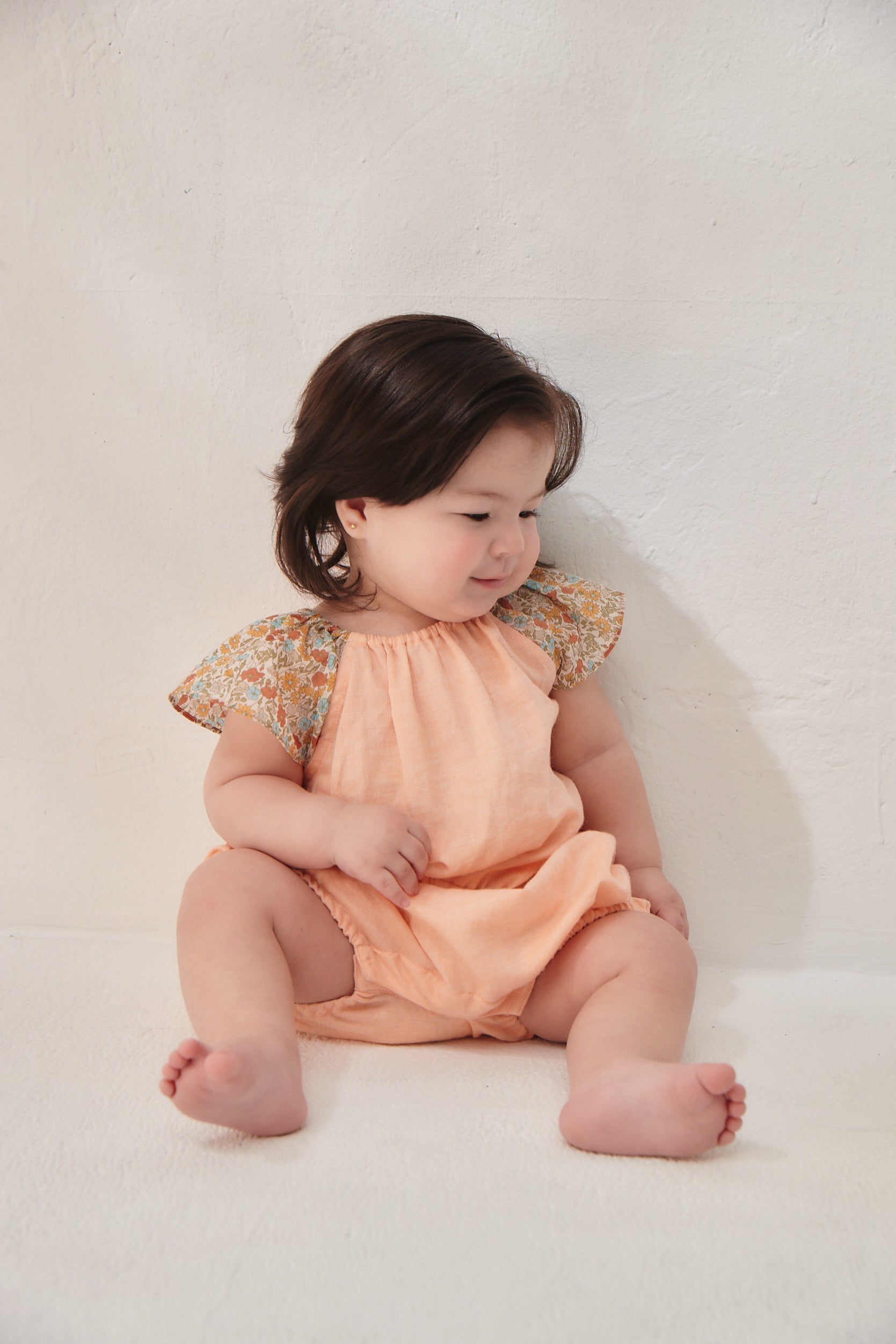 Main コレクション: Floral フローラル切替えロンパース