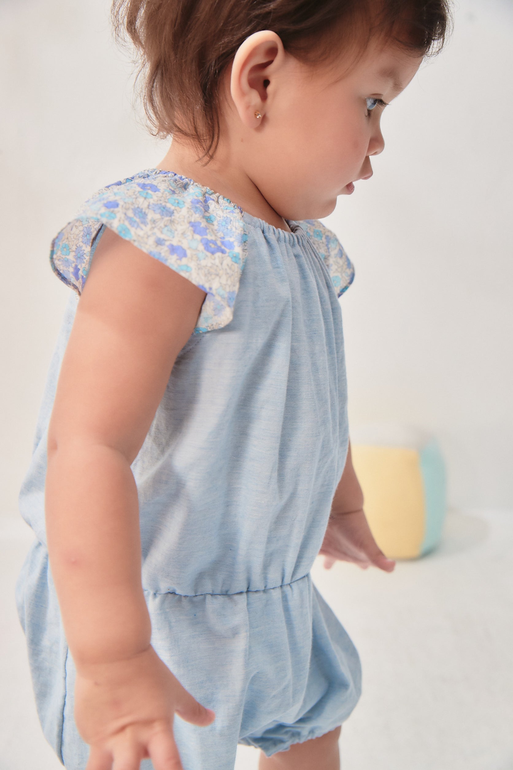 Main コレクション: Floral フローラル切替えロンパース