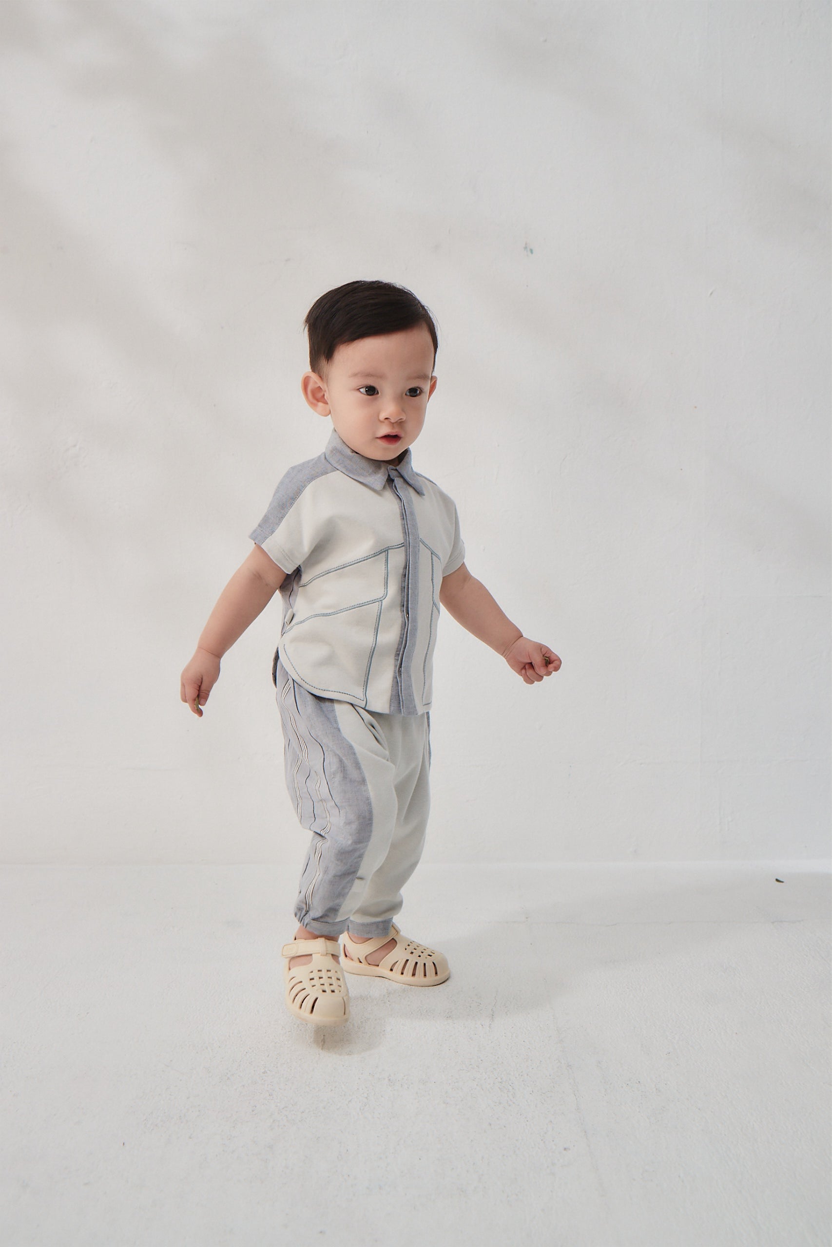 【予約注文】Main コレクション: bbcトレンドキッズ切替えスポーティ七分丈パンツ