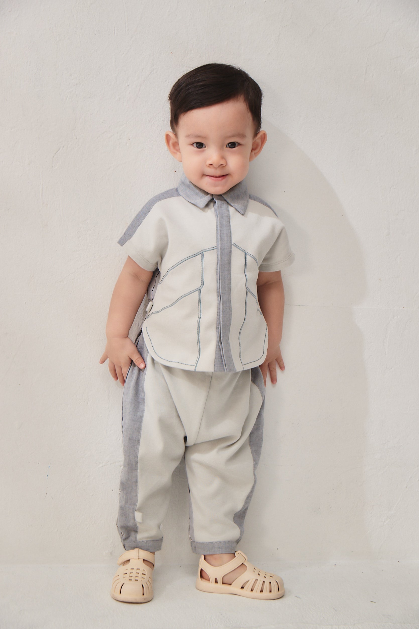 【予約注文】Main コレクション: bbcトレンドキッズ切替えスポーティ七分丈パンツ