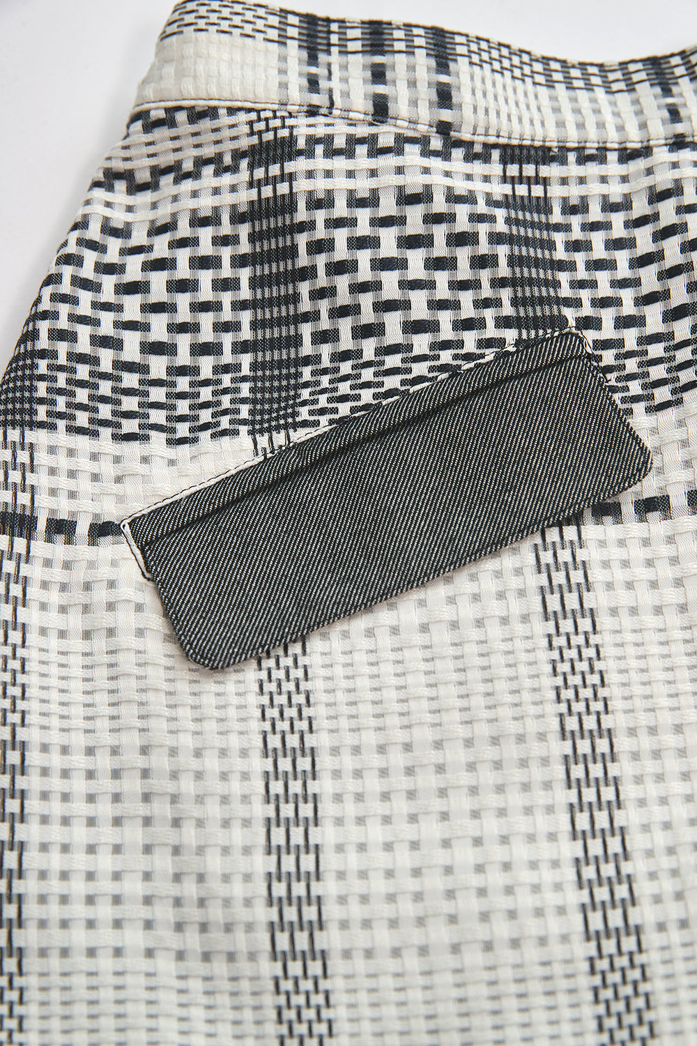 Luxuryコレクション: Mode - モダンデニム切替えキュロットスカート