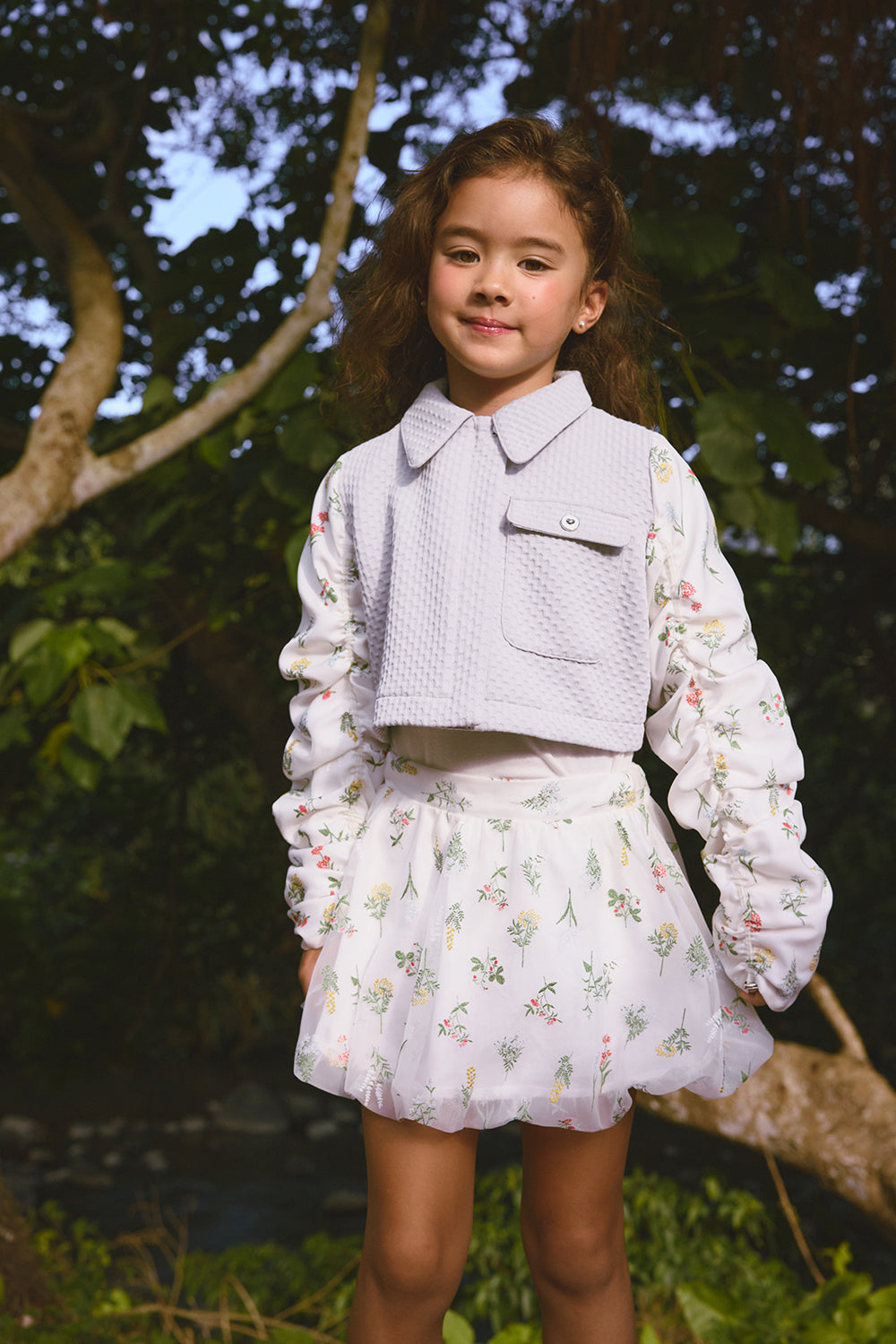 【予約商品】Luxuryコレクション:両袖ドローストリングショートジャケット