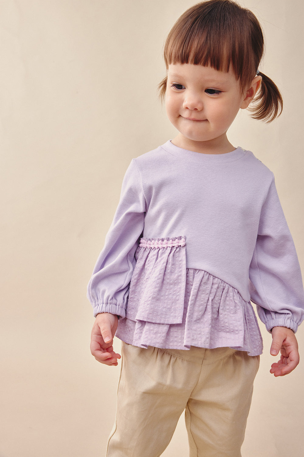 【予約商品】Mainコレクション:Ruffle Breezeレイヤードトップス