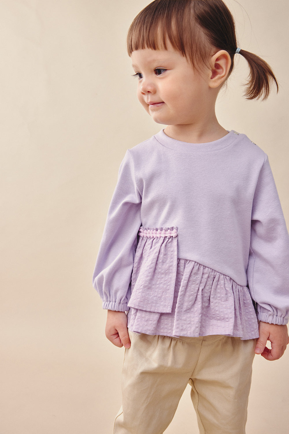 【予約商品】Mainコレクション:Ruffle Breezeレイヤードトップス