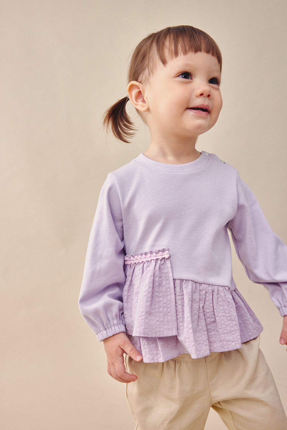 【予約商品】Mainコレクション:Ruffle Breezeレイヤードトップス