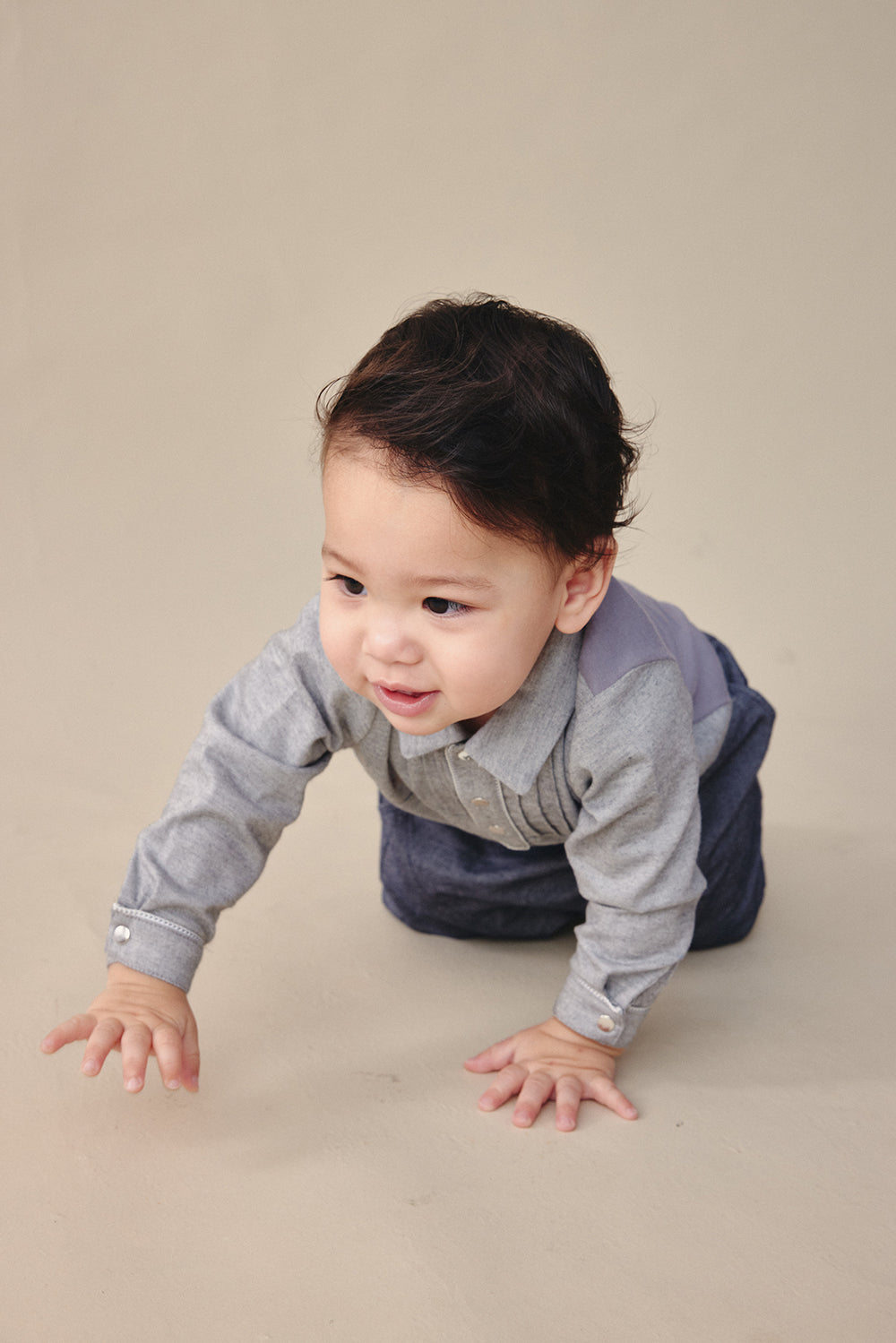 【予約商品】Mainコレクション:Monsieurリトルジェントルマンロンパース