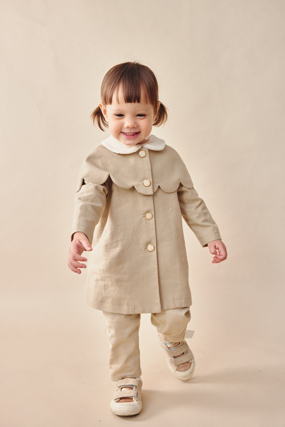 【予約商品】Mainコレクション:Cupcake 花びらツーピースロングコート