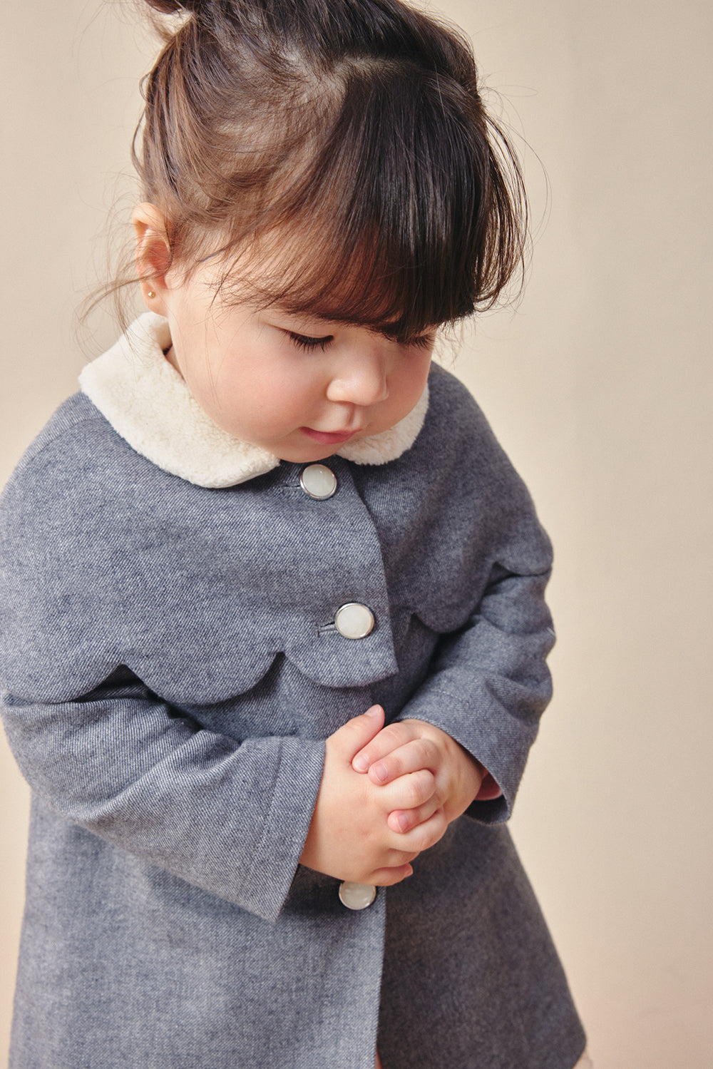 【予約商品】Mainコレクション:Cupcake 花びらツーピースロングコート