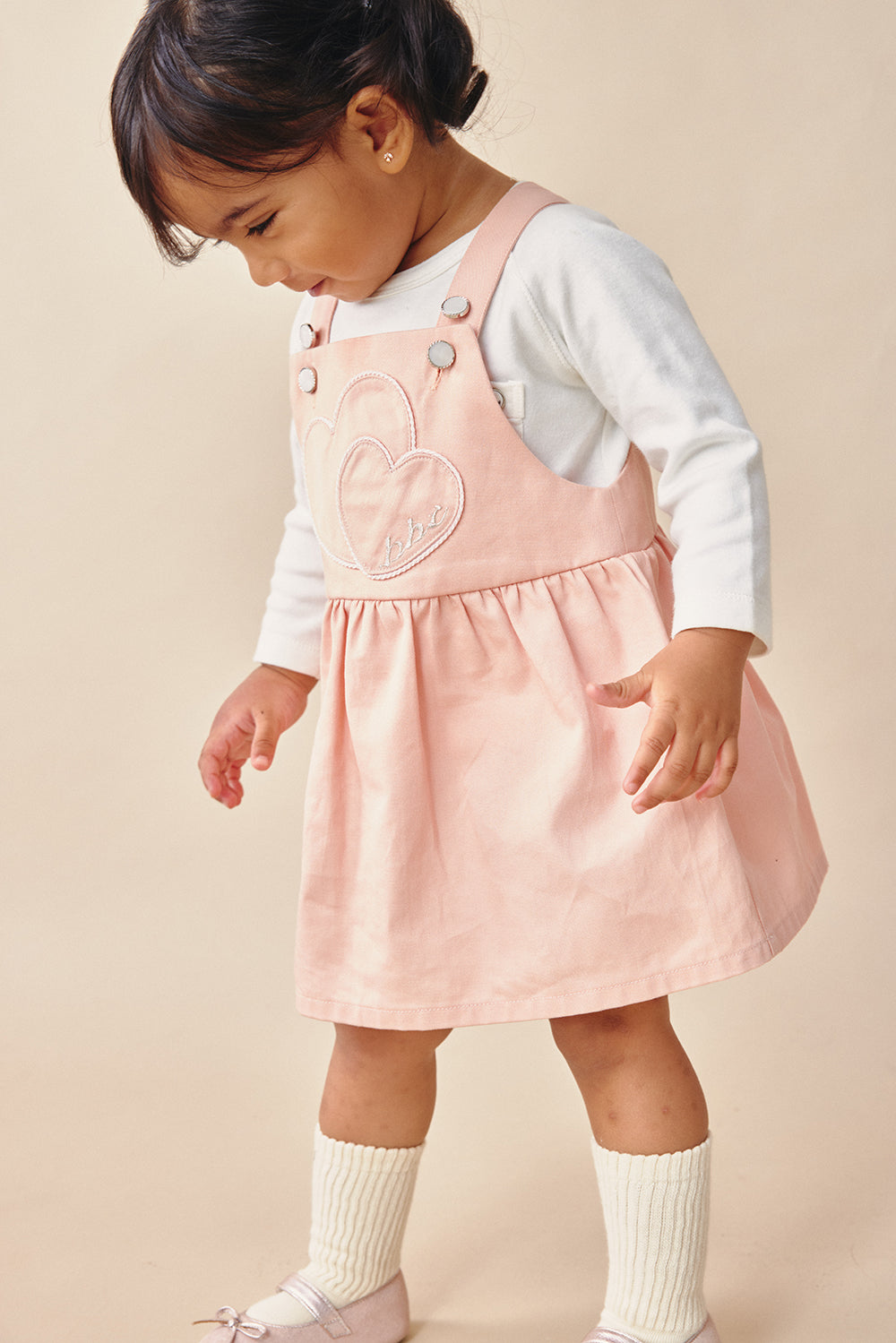 【予約商品】Mainコレクション:Sweetheartポケットサロペットスカート