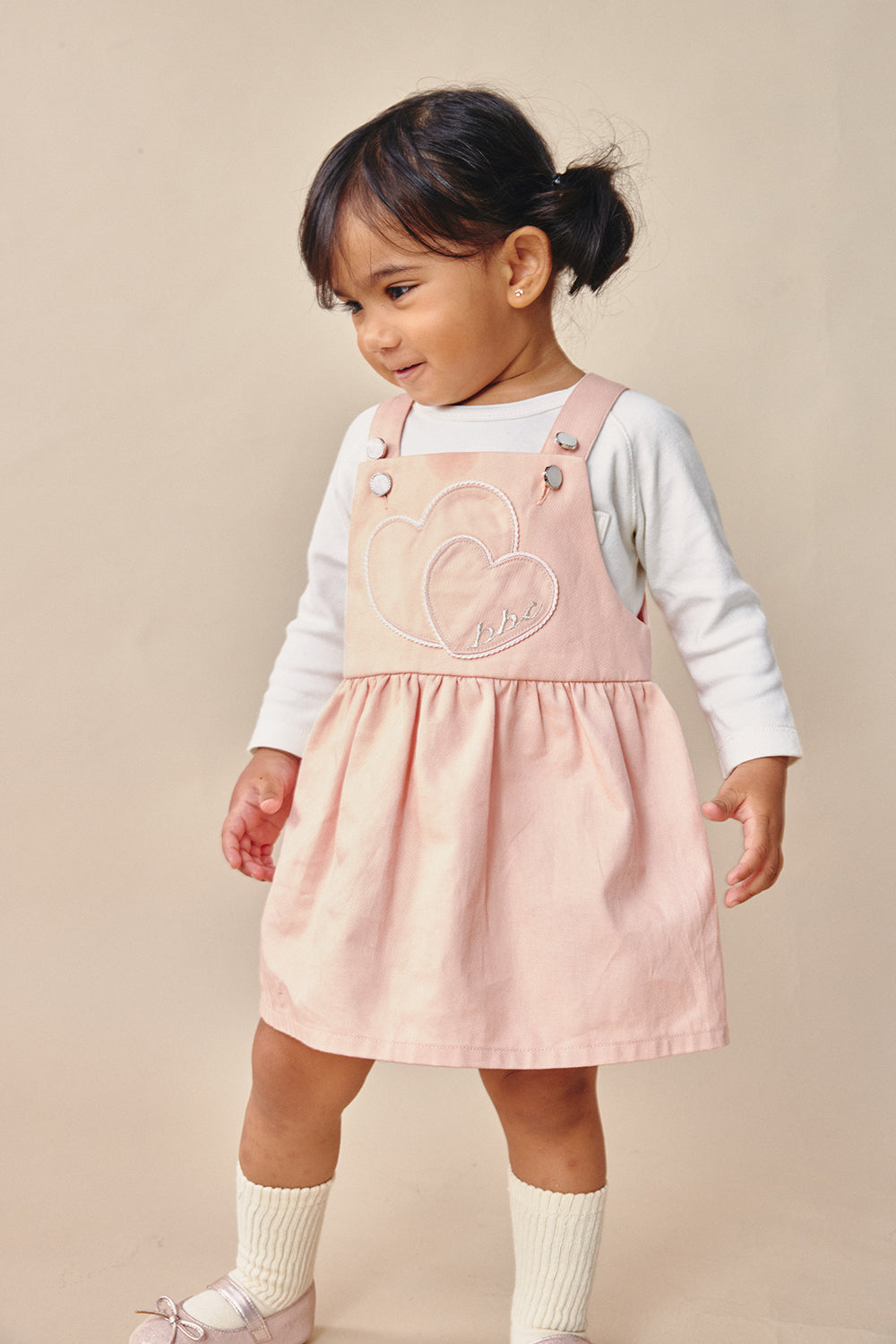 【予約商品】Mainコレクション:Sweetheartポケットサロペットスカート