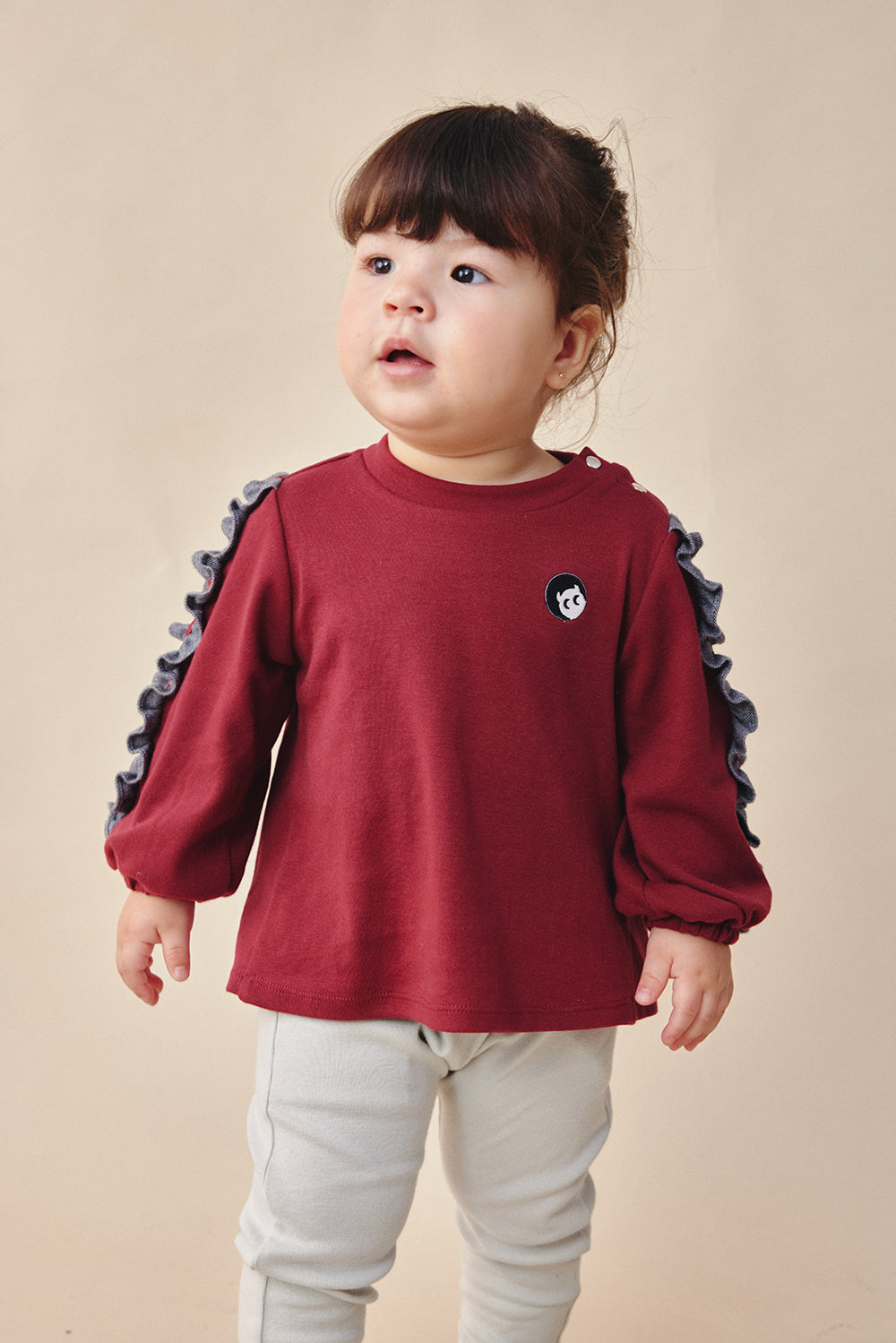 【予約商品】Mainコレクション:Frill Whisperトップス