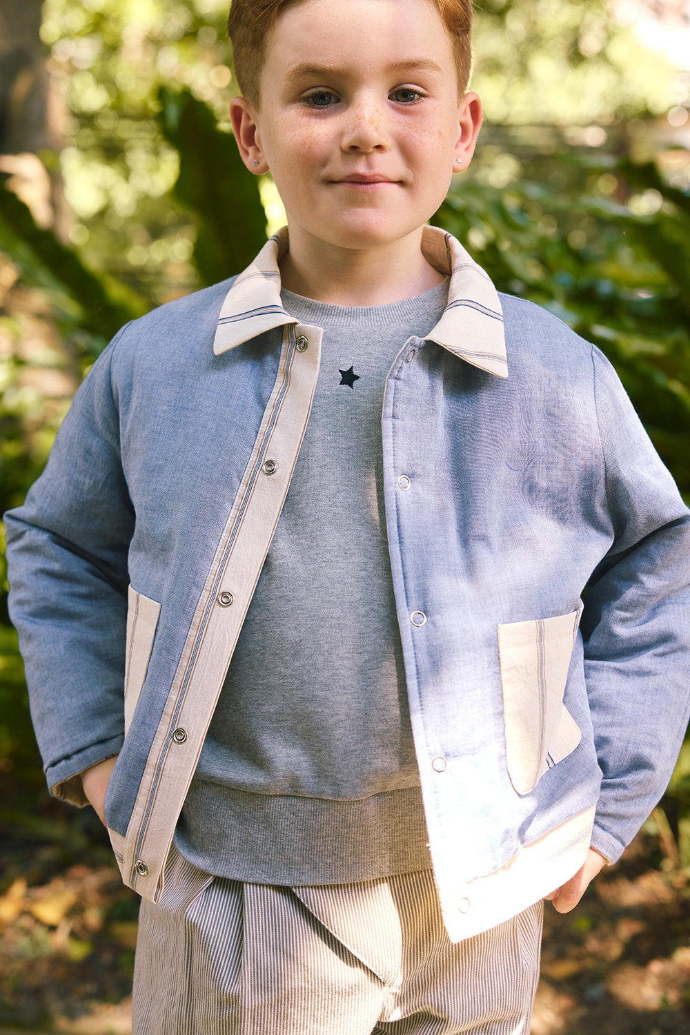 【予約商品】Mainコレクション:Eko Stripeリバーシブルジャケット