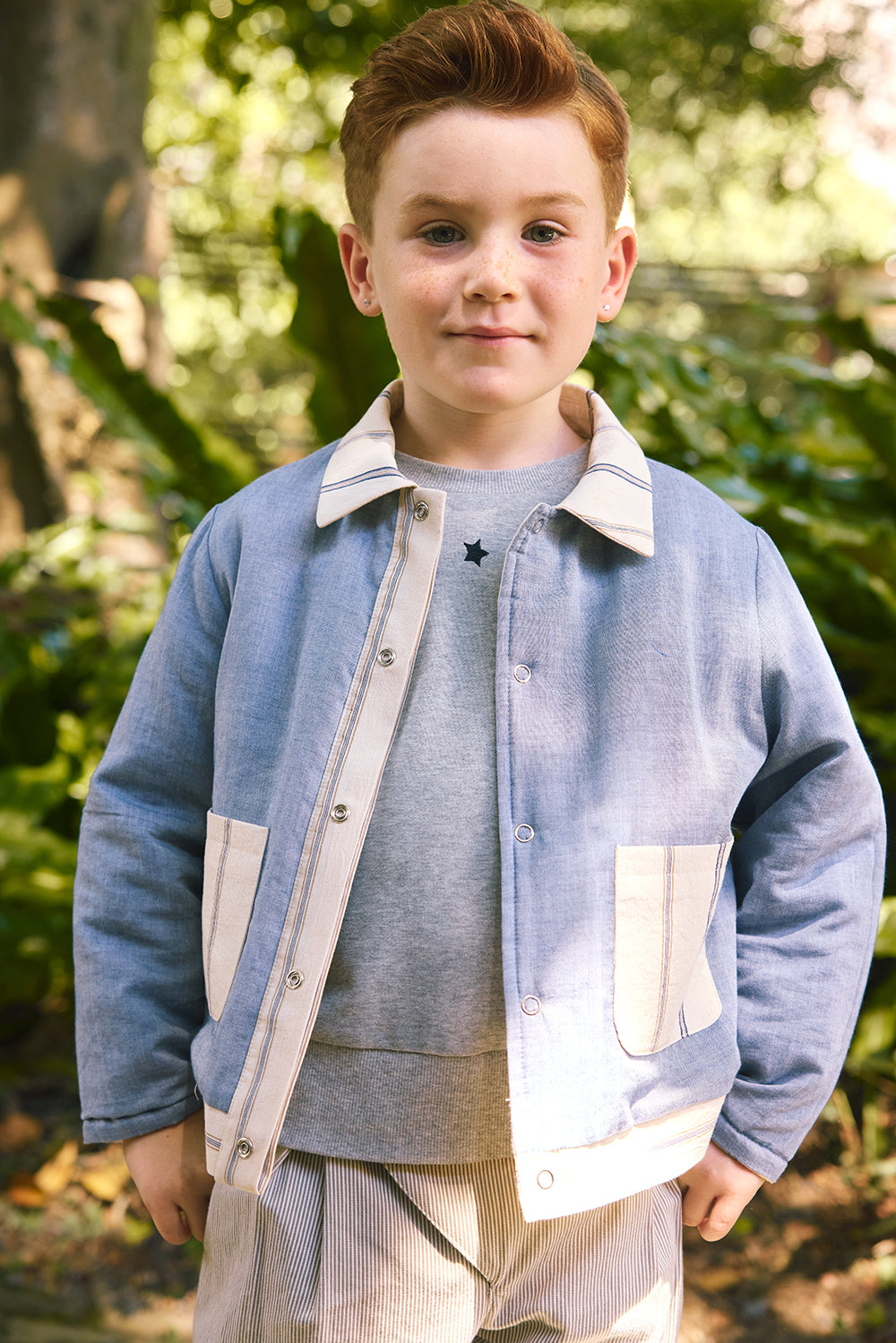 【予約商品】Mainコレクション:Eko Stripeリバーシブルジャケット