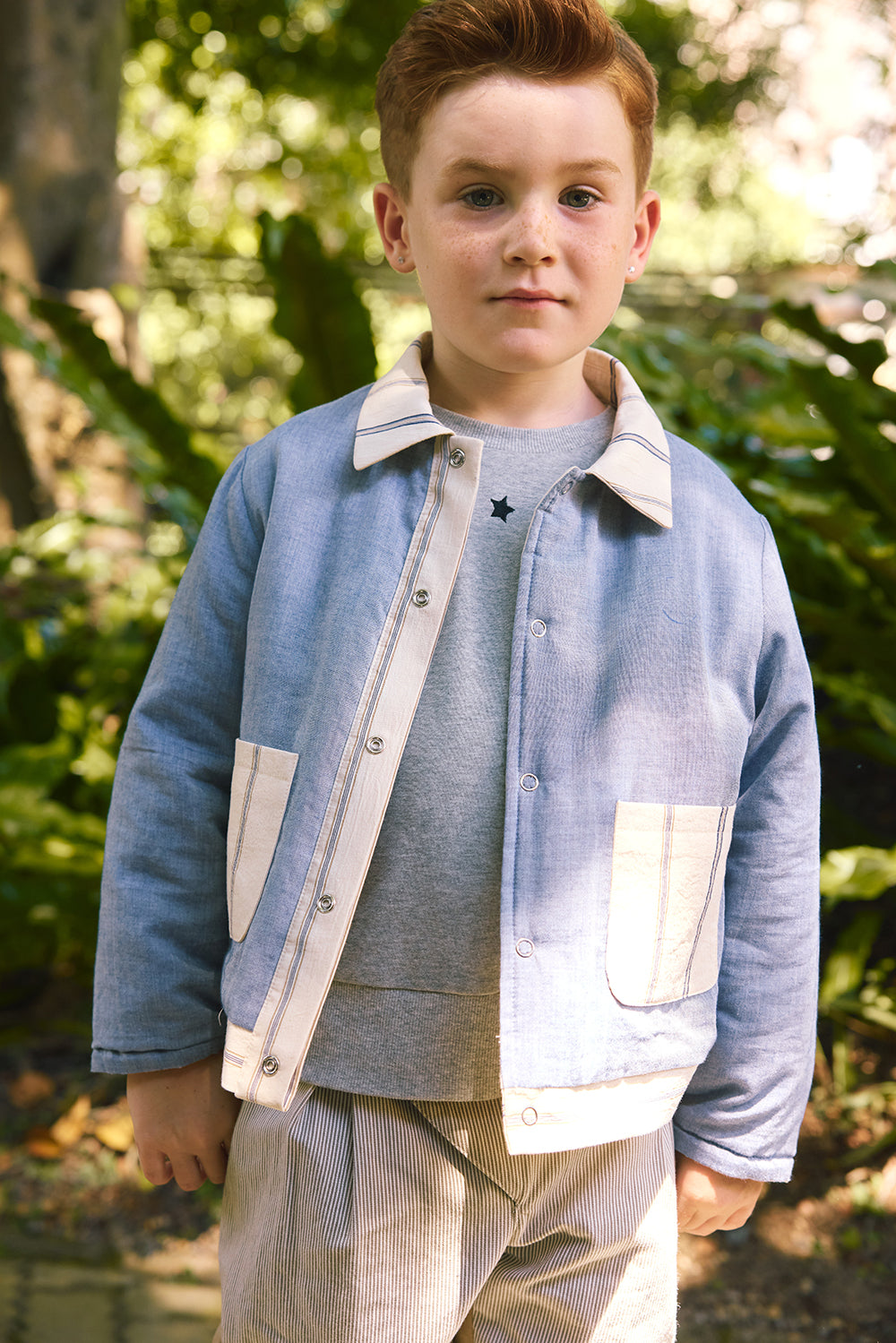 【予約商品】Mainコレクション:Eko Stripeリバーシブルジャケット