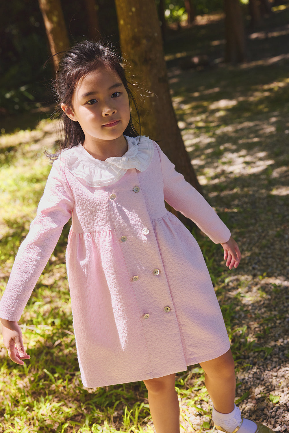 【予約商品】Luxuryコレクション:Frill Fairy ダブルブレストワンピース