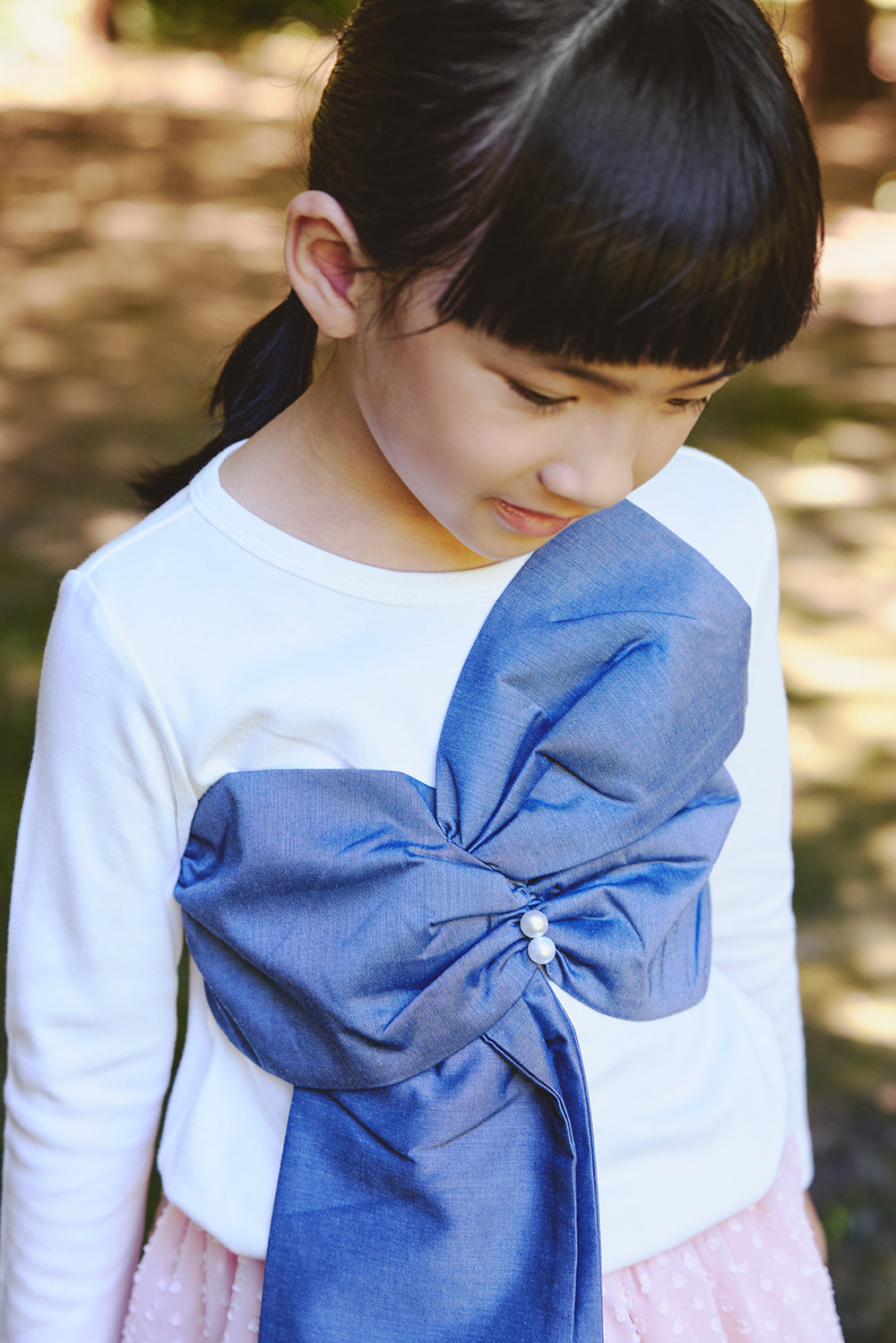 【予約商品】Mainコレクション:Rubans Pearlリボントップス