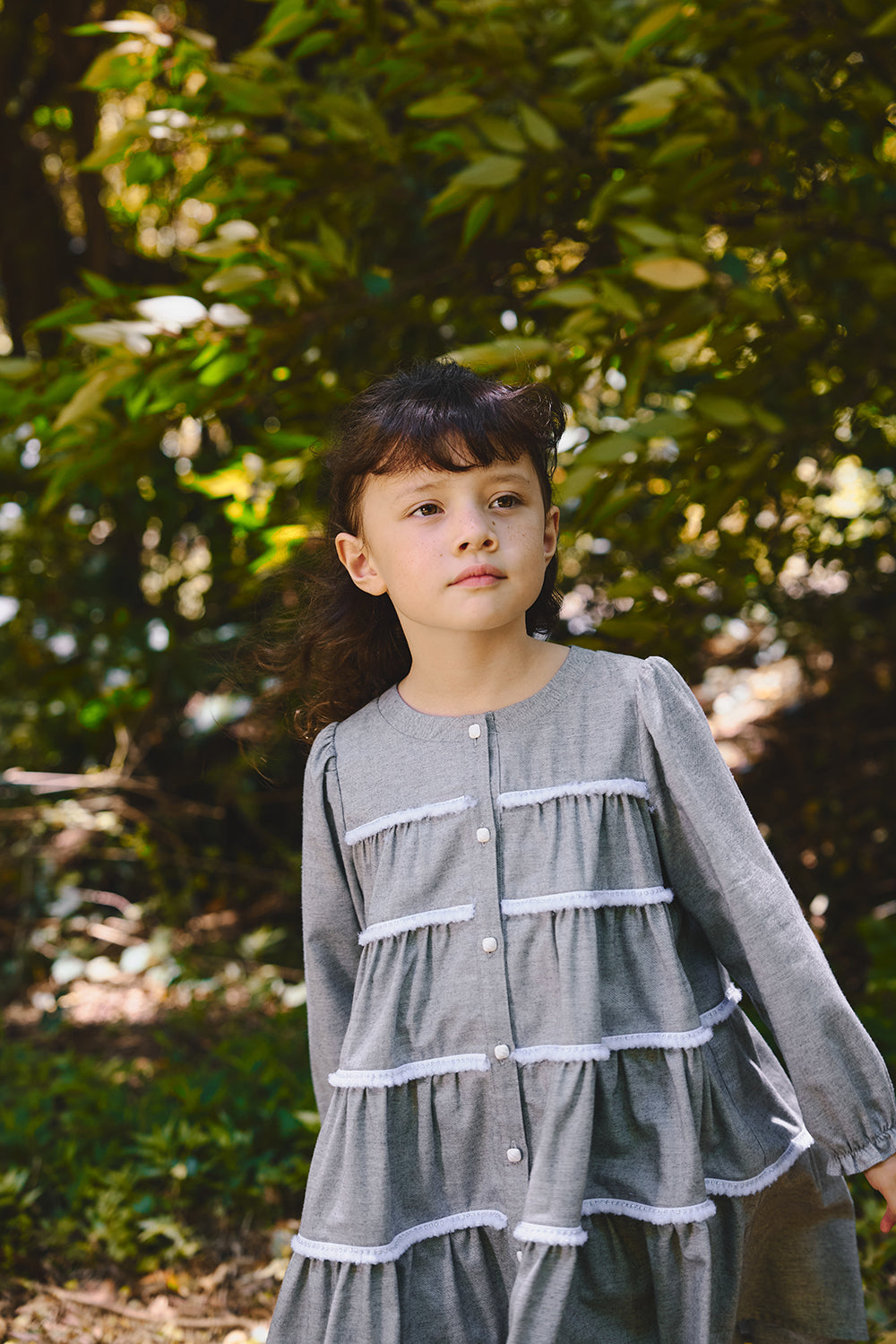 【予約商品】Mainコレクション:Tiny Twirl ティアードワンピース