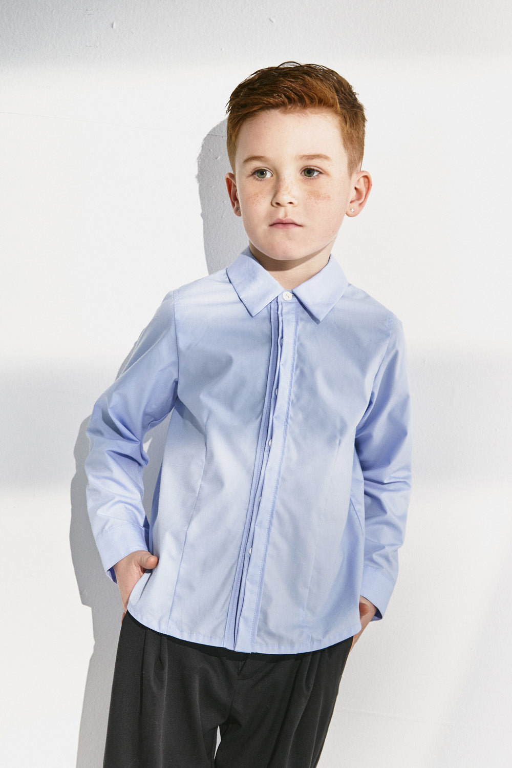 【予約商品】Luxury コレクション:Gentle Scholar プリーツ長袖シャツ