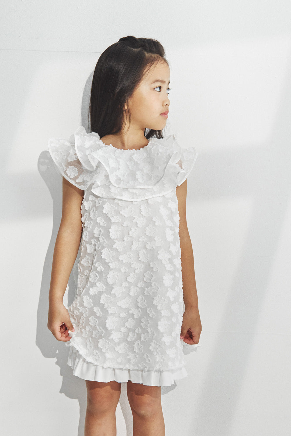 【予約商品】Luxury コレクション :Aurore フリルサーキュラーワンピース
