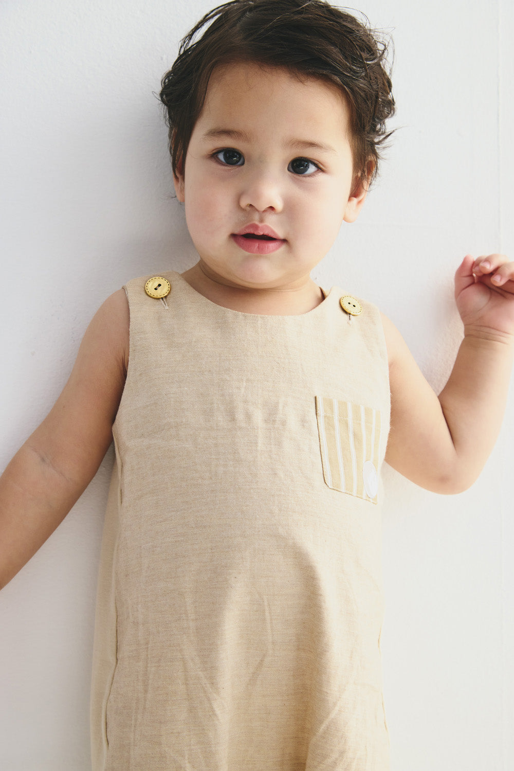 【予約商品】Main コレクション:Casual Line ポケット付きサロペット