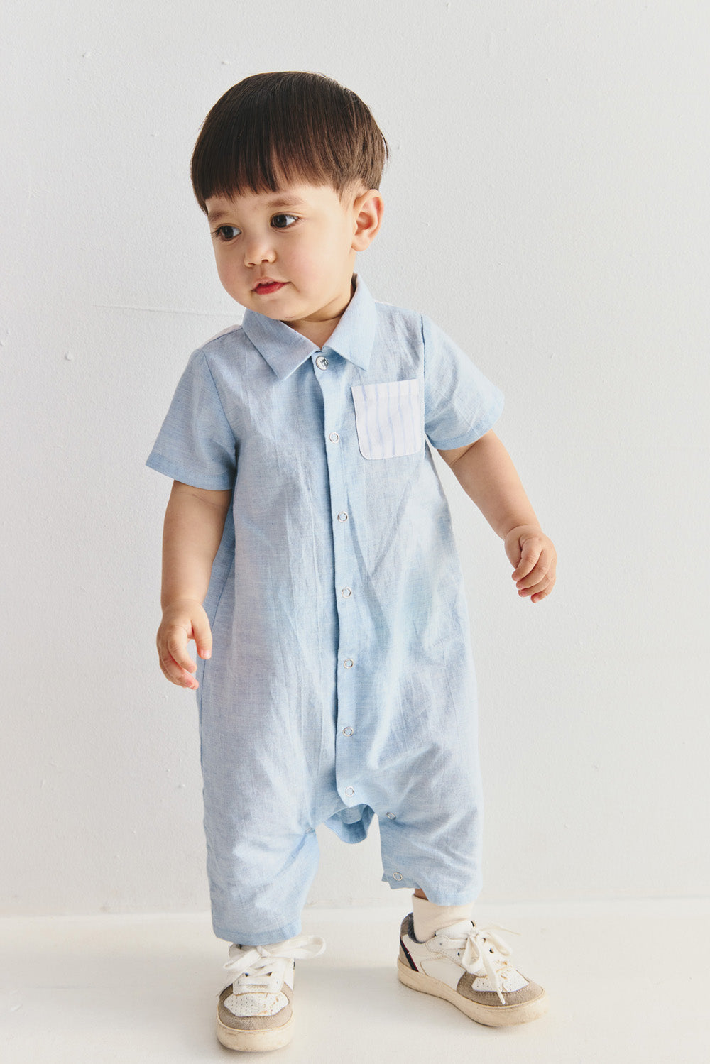【予約商品】Main コレクション:Pure Form シャツベビーロンパース