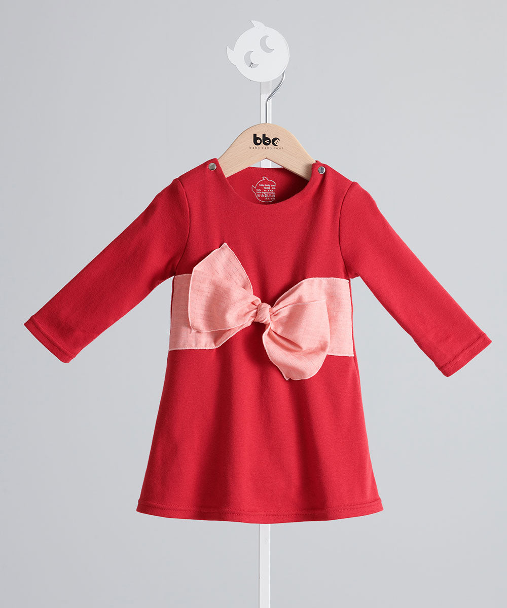 立体ちょうちょ結びワンピースロンパース